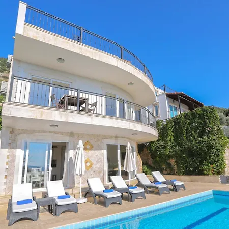 Sea View For 6 Persons In Kalkan Villa *